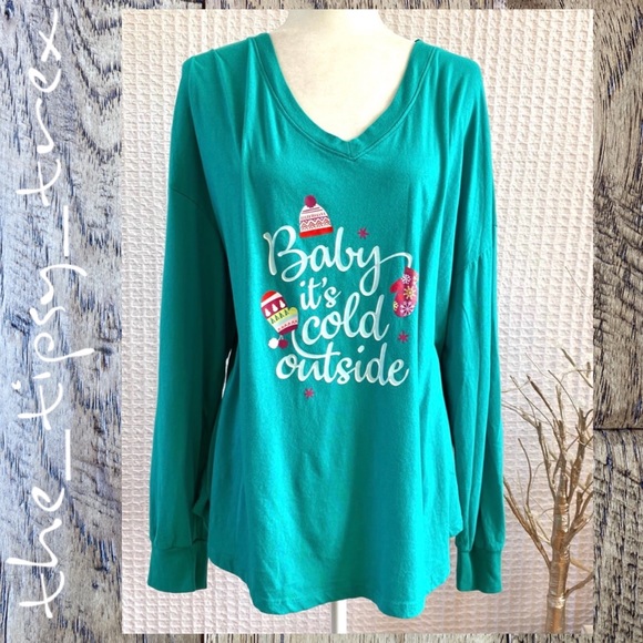 “Baby it’s Cold Outside” Long Sleeve Tee 3X